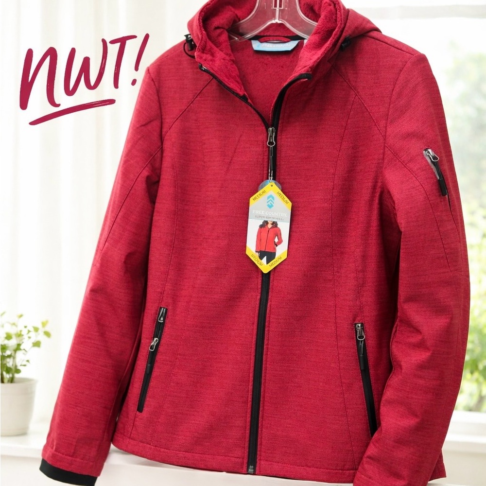 Free Country  Rose /Berry  Utility Jacket NWT size M